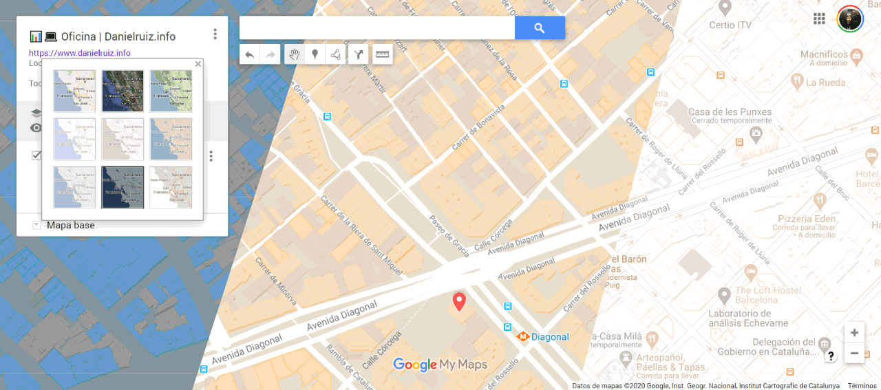 Crear mapa con Google my Maps