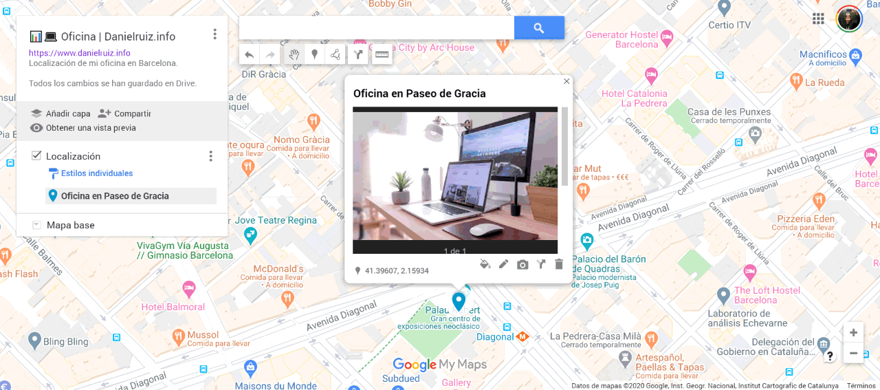 Crear mapa con Google my Maps