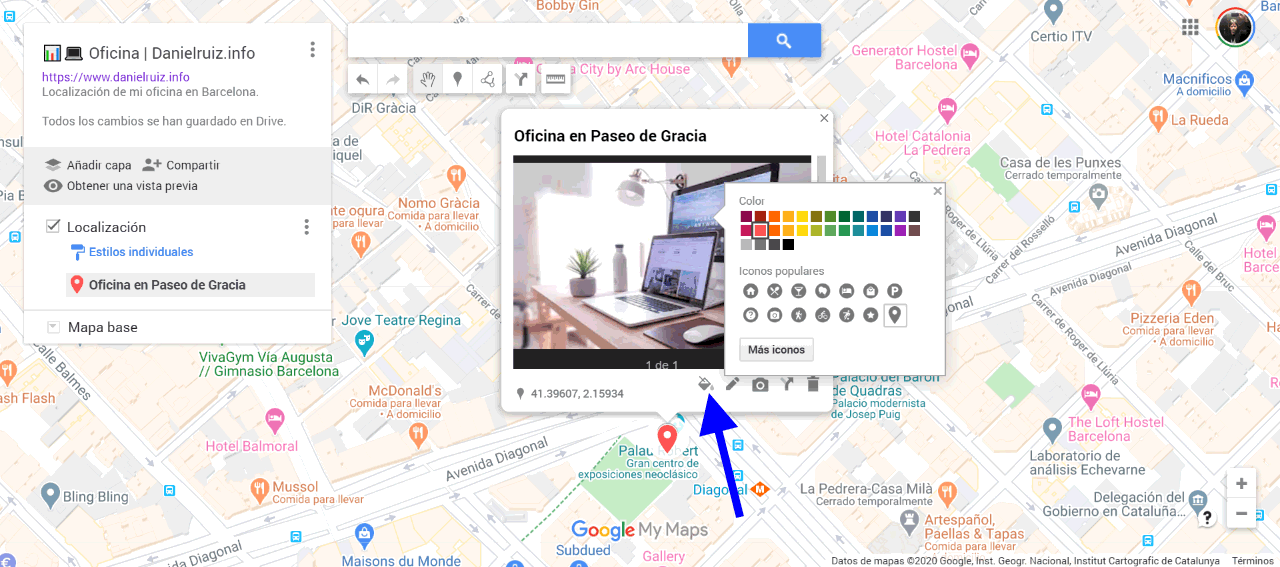 Crear mapa con Google my Maps